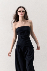 Tulle Top & Lace Pants Set